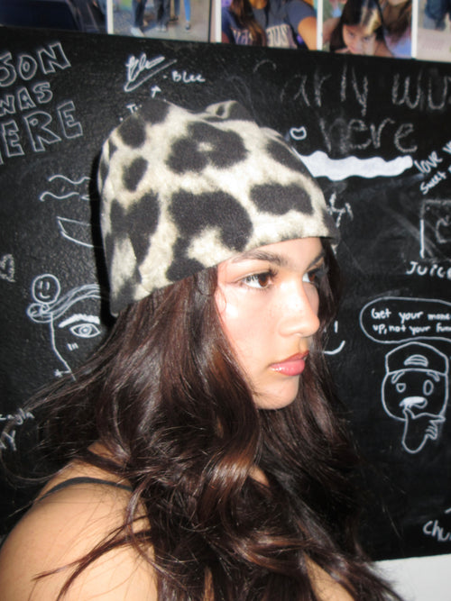 Dusty Leopard Beanie