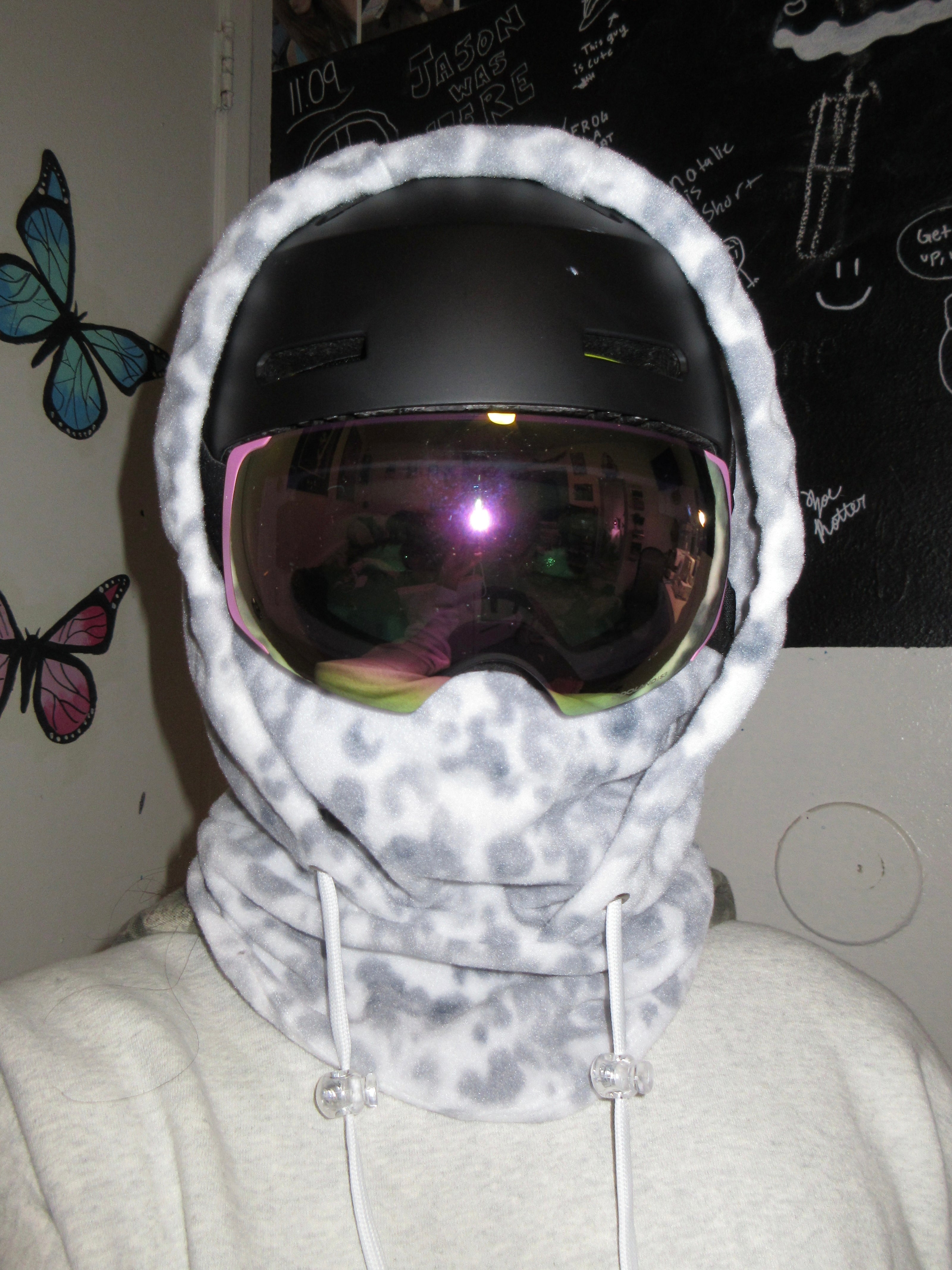 Grey Leopard Balaclava