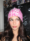 Pink Cheetah Beanie