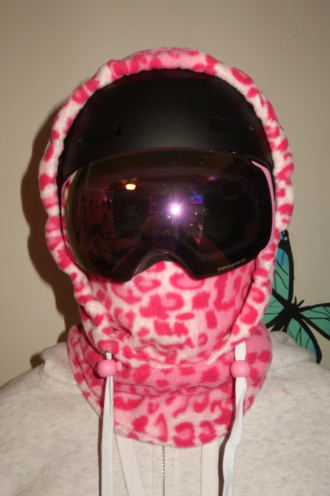 Pink Cheetah Balaclava