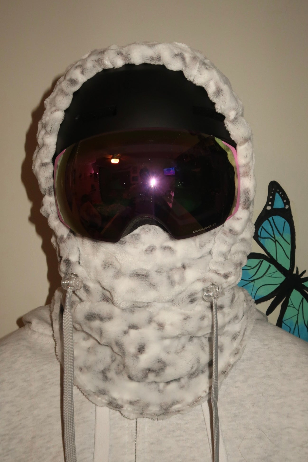 White Leopard Balaclava